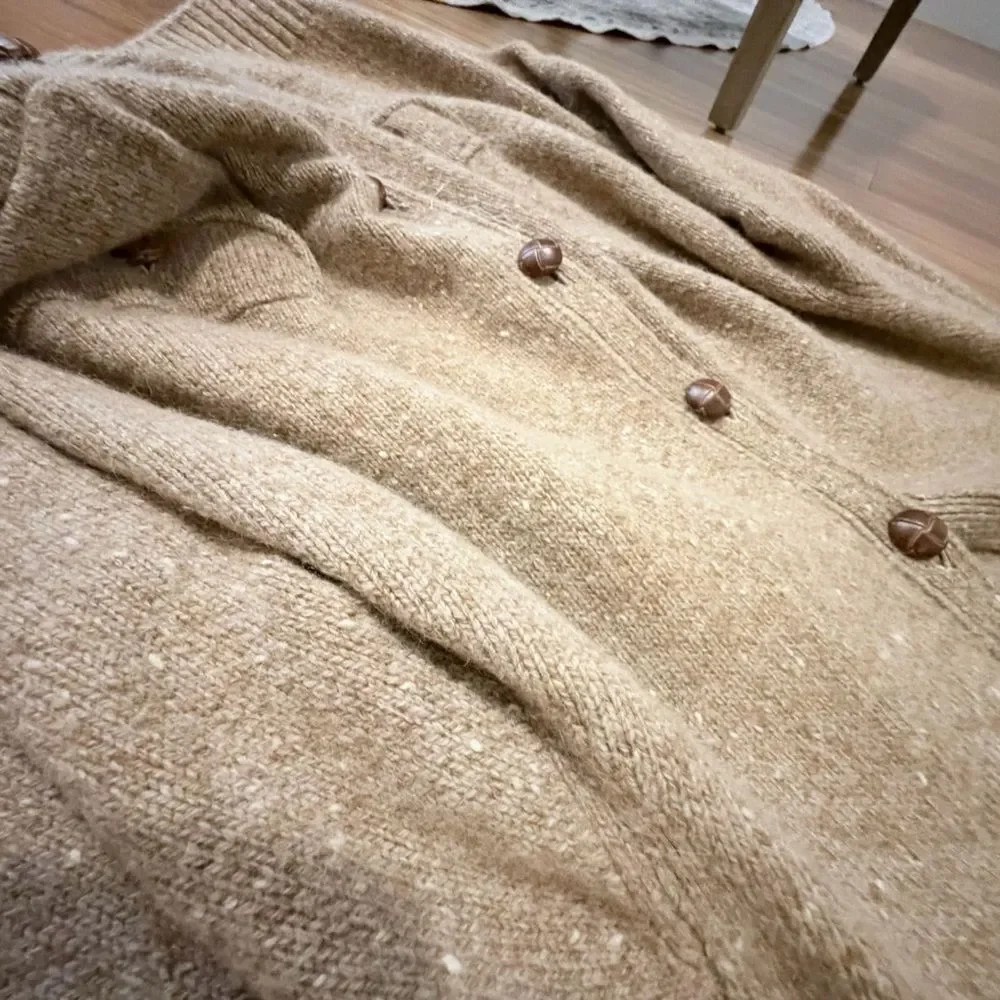 Peter Millar Men's Camel hair Sweater/ Cardigan size XL